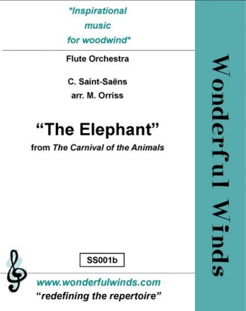 Saint-Sans, C., The Elephant 4 Flutes, A, B, Cbs, Dcbs.