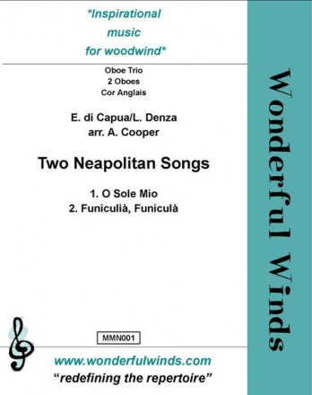 di Capua/Denza, Two Neapolitan Songs 2 Oboes, CA