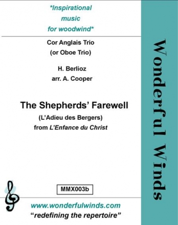 Berlioz, H., The Shepherds' Farewell 3 CAs (or Oboes)