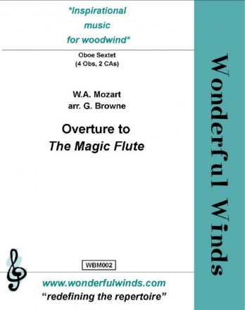 Overture from 'The Magic Flute' for 4 oboes and 2 cors anglais score and parts