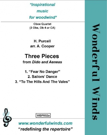 Purcell, H., Three Pieces from Dido and Aeneas 4 Oboes (opt. CA)