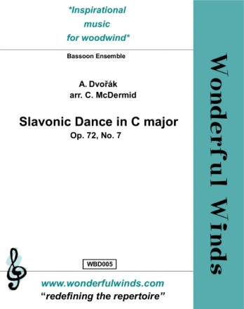 Dvork, A., Slavonic Dance in C major, Op. 72 No. 7 8 Bassoons.