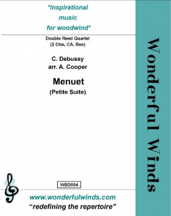 Debussy, C., Menuet (Petite Suite) 2 Oboes, CA, Bassoon