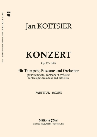 Konzert op.17 (1965) fr Trompete, Posaune und Orchester Partitur