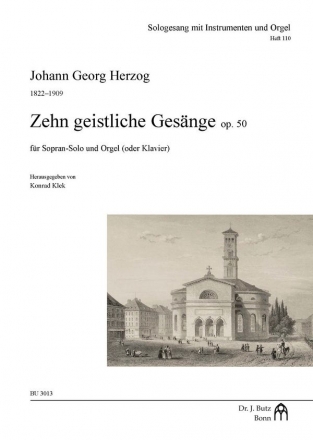 10 geistliche Gesnge op.50 fr Sopran-Solo und Orgel (Klavier)