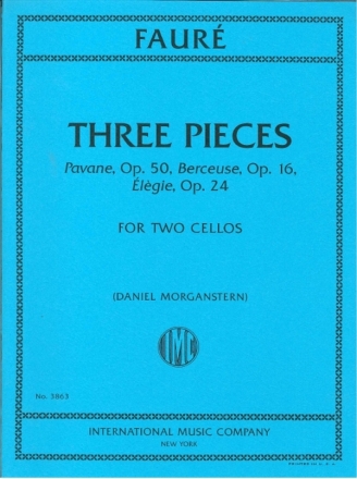 Gabriel Faur, Three Pieces Cello Duet Book & Part[s]