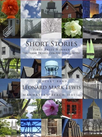 Lewis, Leonard Mark, Short Stories Blasorchester Partitur, Stimmensatz