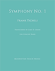 Ticheli, Frank, Symphony No. 1 Blasorchester Partitur