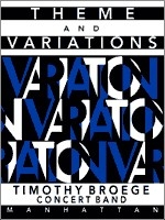 Broege, Timothy, Theme and Variations Blasorchester Partitur