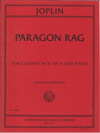 Scott Joplin, Paragon Rag Clarinet and Piano Book & Part[s]