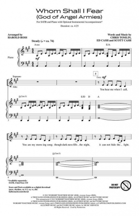 Chris Tomlin_Ed Cash_Scott Cash, Whom Shall I Fear (God of Angel Armie SATB Chorpartitur