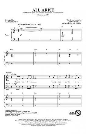 Jason Ingram_Michael W. Smith, All Arise SATB Chorpartitur