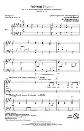 Christy Nockels, Advent Hymn SATB Chorpartitur