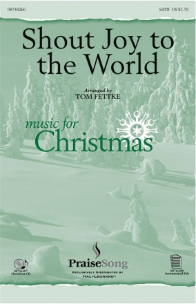 , Shout Joy to the World SATB Chorpartitur