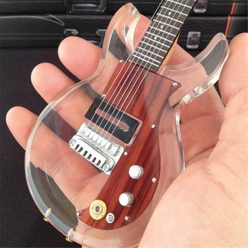 Dan Armstrong Acrylic Clear Model Miniature Guitar Replica Collectible