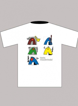 Kinder T-Shirt 'Woodwinds' (L), wei