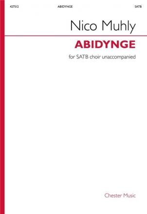 Nico Muhly, Abidynge SATB Chorpartitur