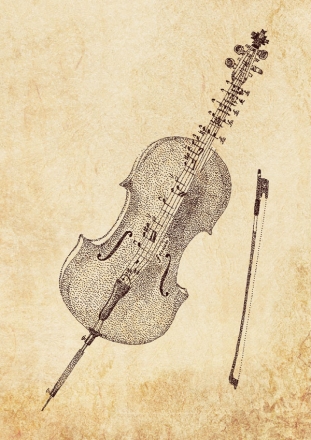 Pointillism Postcard Cello Format: 100x148mm Postkarte