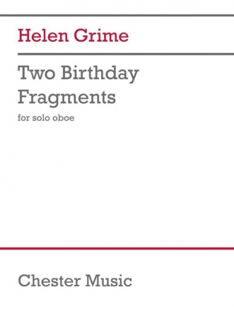 Helen Grime, Two Birthday Fragments Oboe Buch