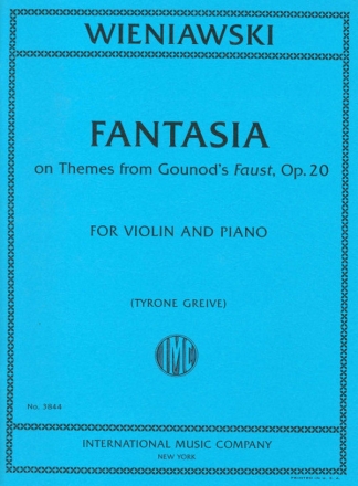 Henryk Wieniawski, Fantasia Violine und Klavier Buch + Einzelstimme(n)