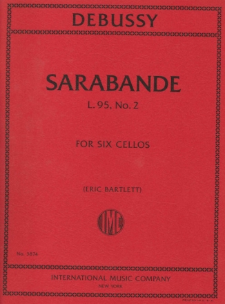 Claude Debussy, Sarabande Cello Sextet Partitur + Stimmen