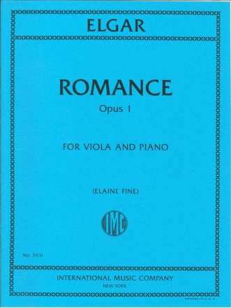 Edward Elgar, Romance Opus 1 Viola und Klavier Buch + Einzelstimme(n)