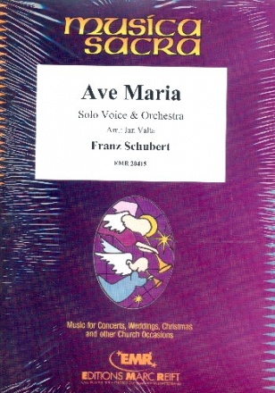 Ave Maria fr Gesang und Orchester Partitur und Stimmen