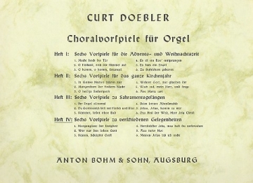 Choralvorspiele Band 4 fr Orgel