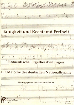 Einigkeit und Recht und Freiheit fr Orgel