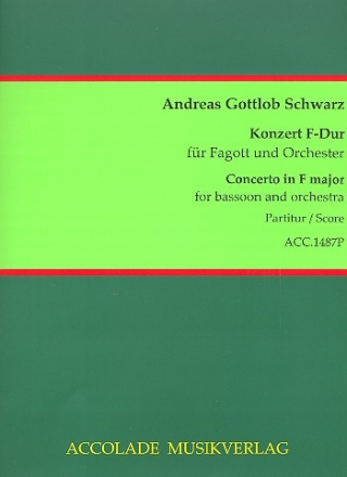 Konzert F-Dur fr Fagott und Orchester Partitur