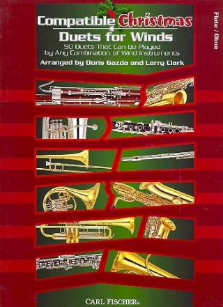 Compatible Christmas Duets for wind instruments flute/oboe score