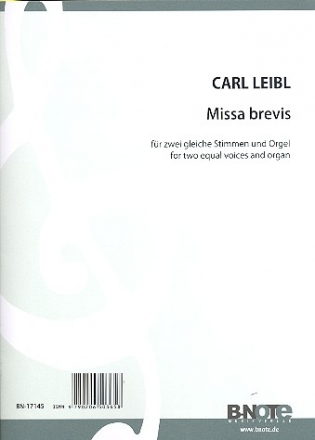 Missa brevis fr 2 gleiche Stimmen (Chor) und Orgel Partitur