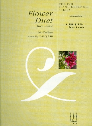 Flower Duet for piano 4 hands score