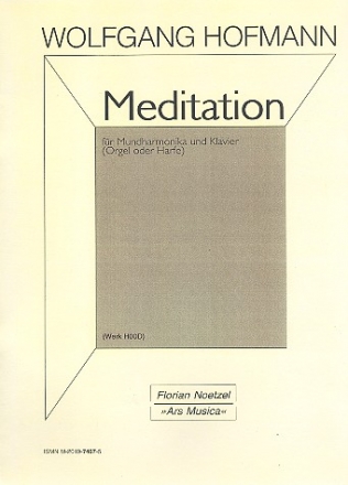 Meditation fr Mundharmonika und Klavier (Orgel/Harfe) Partitur