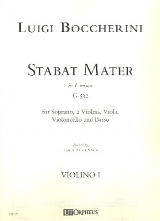 Stabat mater in f Minor G532 for soprano, strings and Bc string parts (3-3-2-1-1)