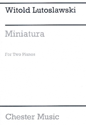 Miniatura for 2 pianos parts,  archive copy