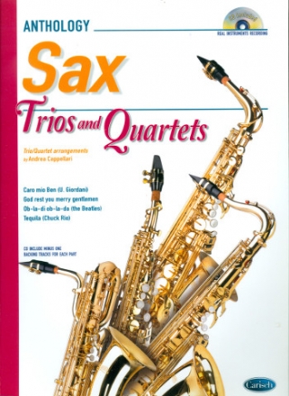 Anthology - Sax Trios and Quartets (+CD) for 3-4 saxophones score