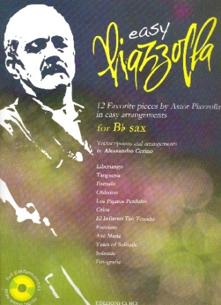 Easy Piazzolla (+CD): for tenor (soprano) saxophone