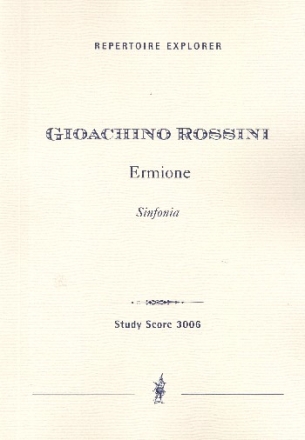 Sinfonia zu Ermione fr Orchester Studienpartitur