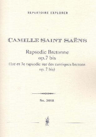 Rapsodie bretonne op.7 bis r Orchester Studienpartitur