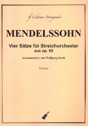 4 Stze aus op.65 fr Streichorchester Partitur