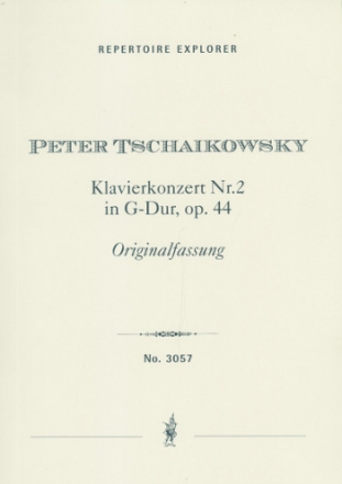 Konzert G-Dur Nr.2 op.44 (Originalfassung) fr Klavier und Orchester Studienpartitur