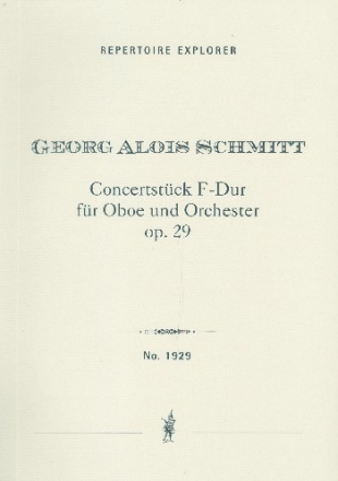 Konzertstck F-Dur op.29 fr Oboe und Orchester Studienpartitur