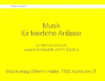 Musik fr feierliche Anlsse: Posaune 3 in B