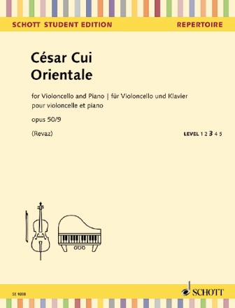 Orientale op.50,9 fr Violoncello und Klavier