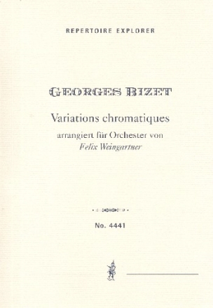 Variations chromatiques fr Orchester Studienpartitur