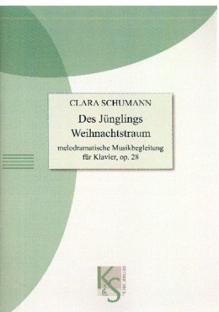 Des Jnglings Weihnachtstraum op.28 fr Sprecher und Klavier Partitur,  Archivkopie