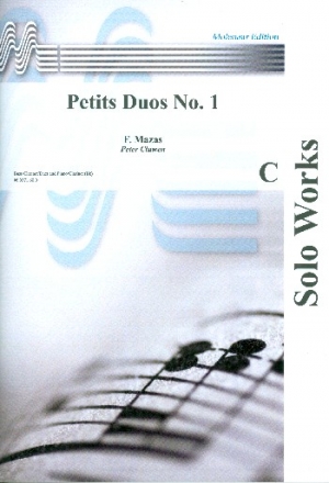 Petits duos vol.1 voor 2 clarinetten en piano score and parts