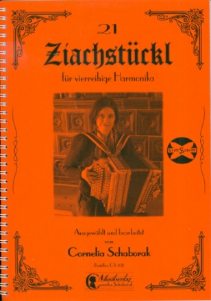 21 Ziachstckl Band 2 fr 4-reihige Handharmonika in Griffschrift