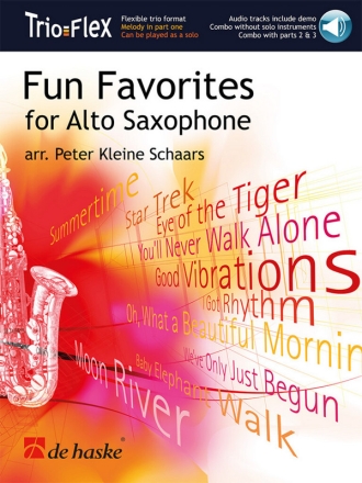 Fun Favorites (+Online Audio) for 3 alto saxophones score and parts